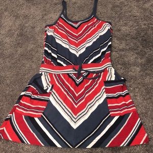 Red white and blue girls old navy dress